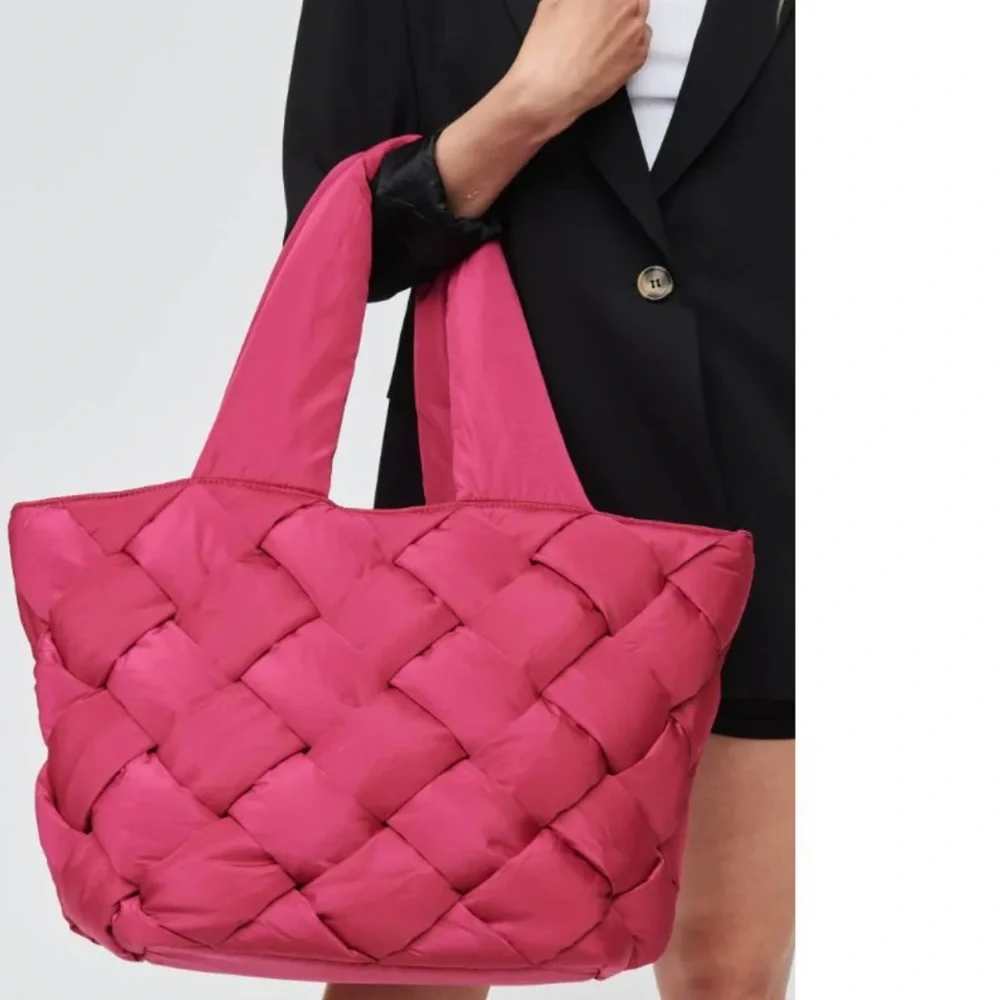 **SOLD**. NWT Sol and Selene INTUITION EAST WEST TOTE MAGENTA (pink) - Picture 5 of 9